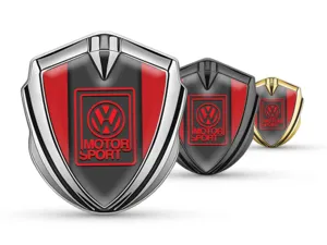 VW Emblema Metálico 3D Estilo Tunado Brillo 3D Calco